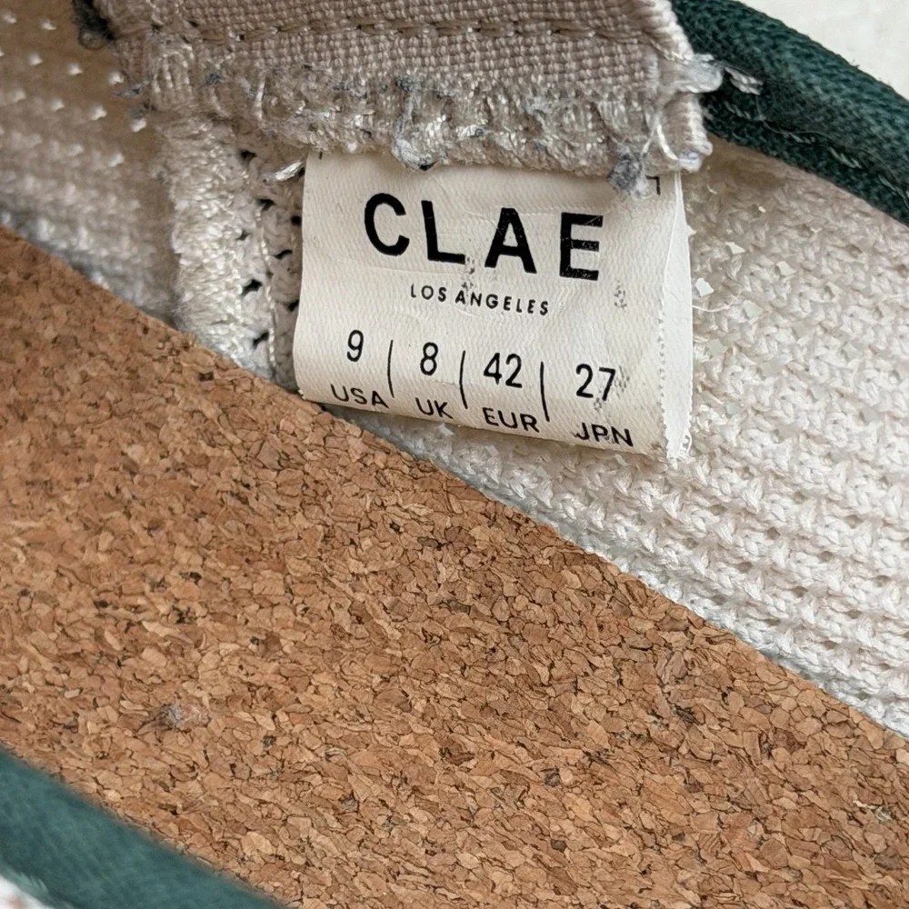 CLAE Porter Casual‎ Men's Slip on Shoes Size 9 - EUR 42 Eggnog Trekking